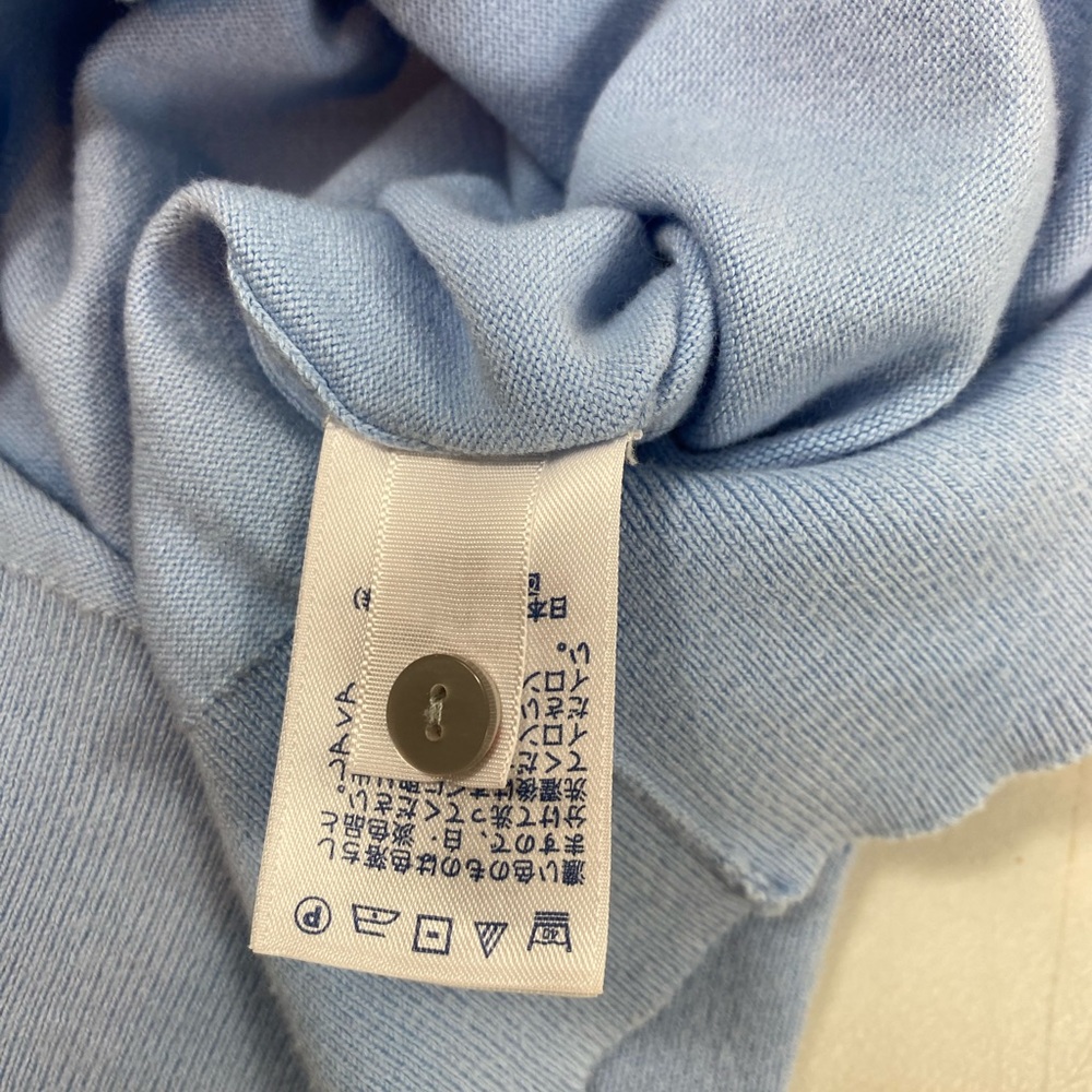 Lands' End Women's Soft Blue Cardigan Medium - Picture 4 of 5